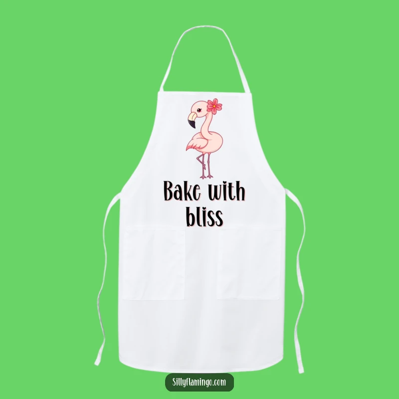 Happy Flamingo Apron: Floral Chef, Hilarious Kitchen Wear for Joyful Cooking