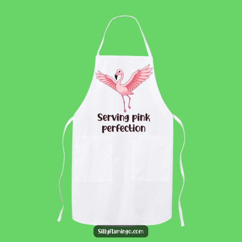 Funny Flamingo Apron: Cook with Flair, Proud Bird Soaring, Perfect Funny Gift for Chefs