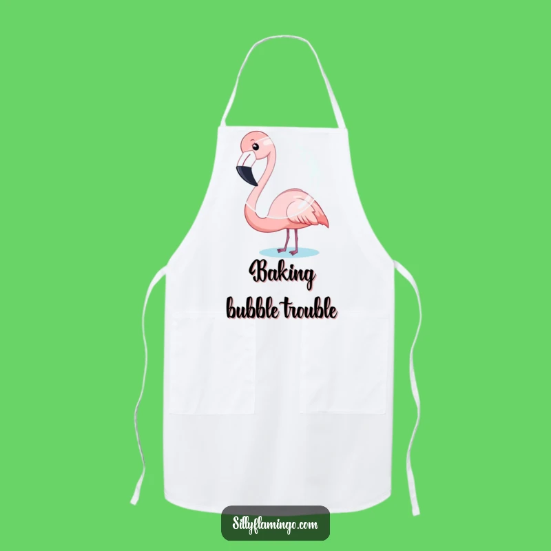 Funny Flamingo Bubble Apron: Kitchen Fun, Giant Attempt, Chef's Gift