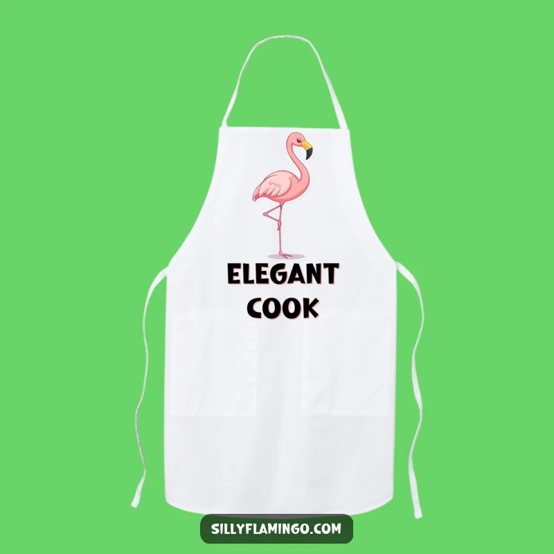 Funny Flamingo Chef Apron: Hilarious Gift for the Quirky Cook!