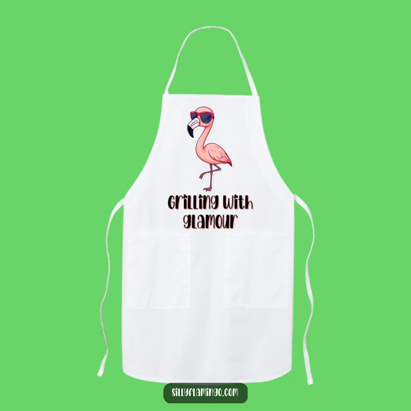 Funny Flamingo Apron - Chic Kitchen Design, Chef's Stylish Companion