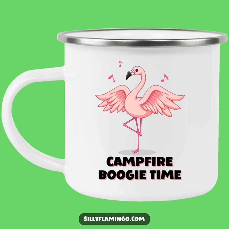 Funny Dancing Flamingo Camping Mug: Durable Pink Feather Dancer Cup, Perfect Gift