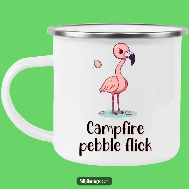 Funny Flamingo Camper Mug - Adventure with Pink Bird Fun, Perfect Outdoor Gift!