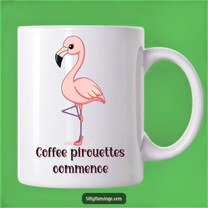 Funny Flamingo Ballet Slippers Mug: A Graceful Gift for Dance Lovers