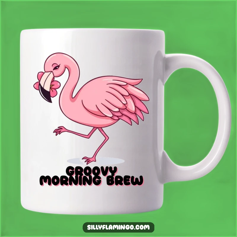 Funny Flamingo Dancing Mug: Fiesta Fun and Humorous Gift
