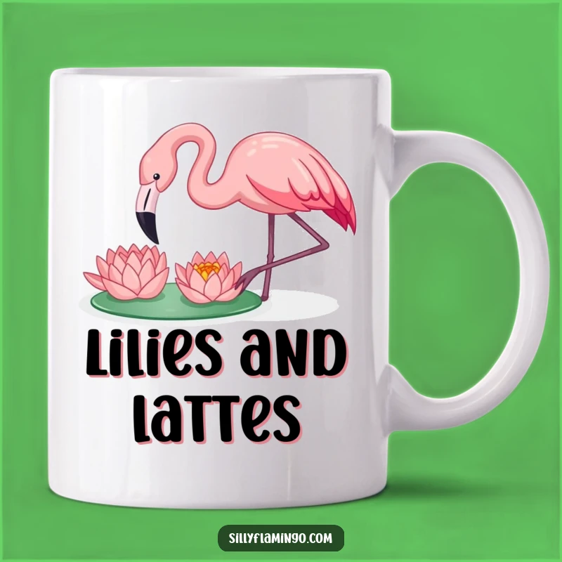 Funny Flamingo Lily Mug: Happy Pecking for Your Morning Brew