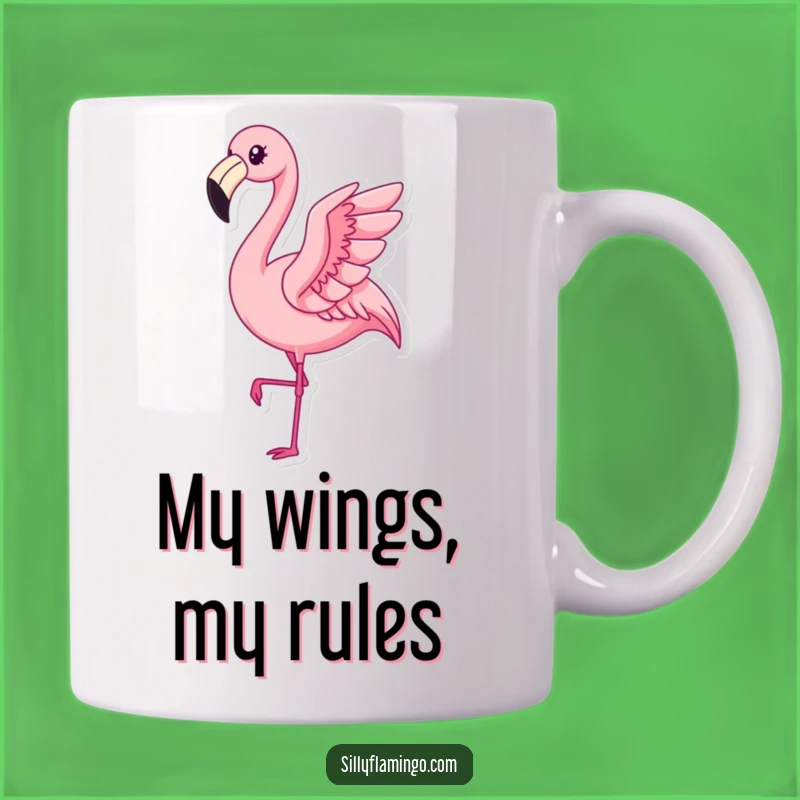 Funny Kawaii Flamingo Mug: Graceful Flapper, Gleeful Bird, Perfect Gift for Bird Lovers
