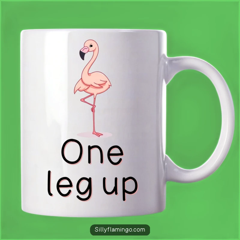 Funny Flamingo Balancing Mug: Elegance Meets Humor as a Gift