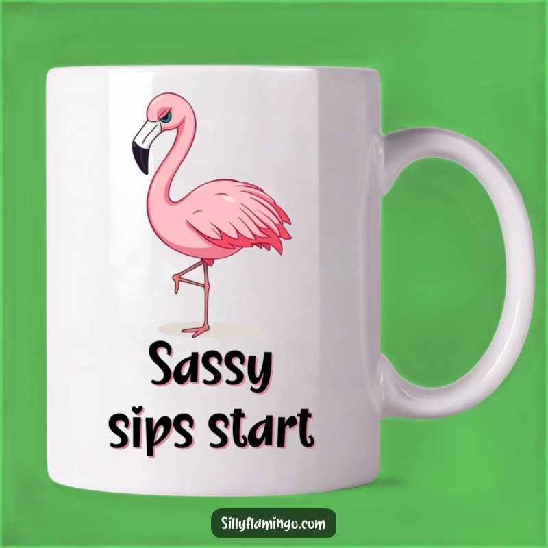 Funny Flamingo Sassy Mug: Confident Bird Attitude, Perfect Attitude Gift