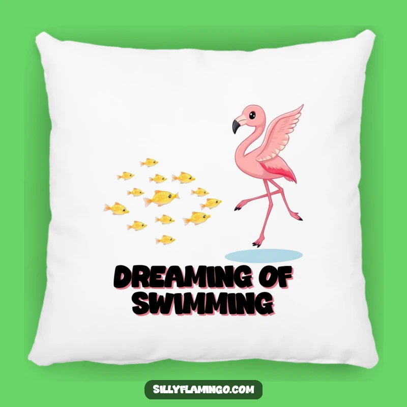 Cozy Funny Flamingo Pillow - Snuggle Up with Aquatic Fun, Perfect Accent Gift!