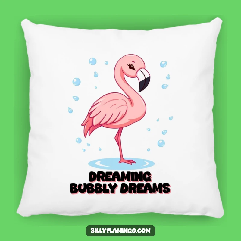 Funny Winking Flamingo Pillow: Comfy Cuddles with Tropical Flair!