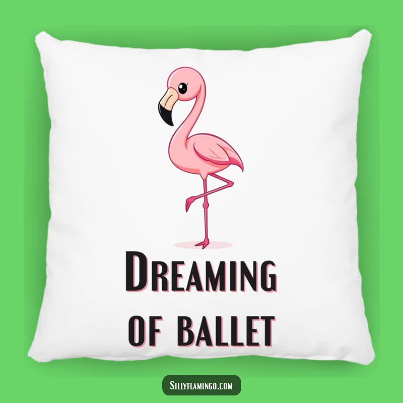 Funny Flamingo Kick Pillow: Soft & Hilarious Tropical Accent for Comfy Spaces