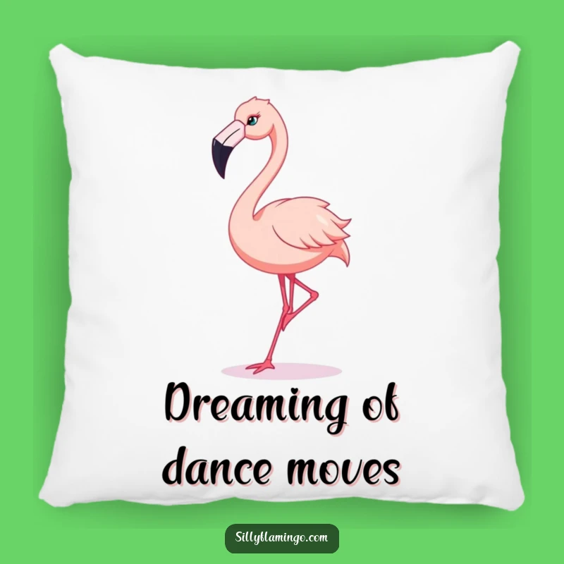 Funny Flamingo Dance Pillow: Silly Moves, Cozy Comfort, Perfect Gift
