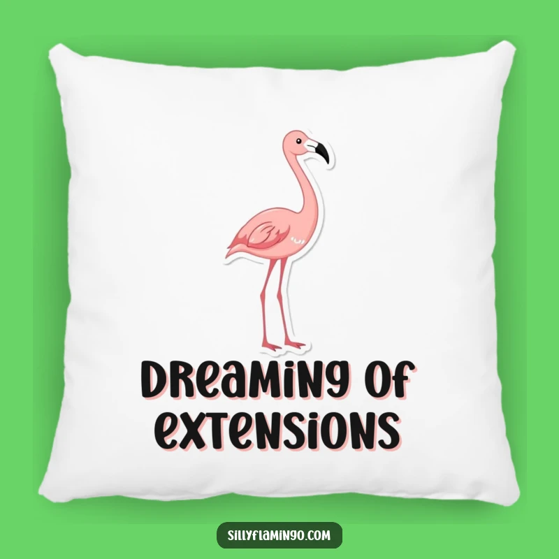 Funny Flamingo Pillow: Comfy Couch Companion with a Hilarious Bird Stretch Gift