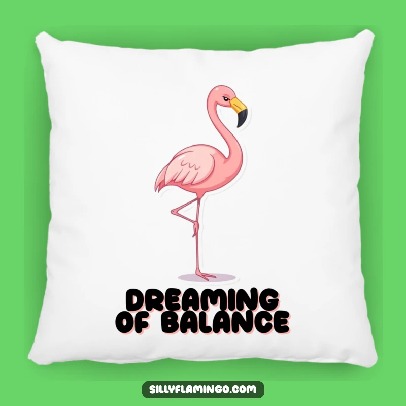Funny Flamingo Comfort Pillow: Hilarious & Cozy Gift for Bird Lovers!