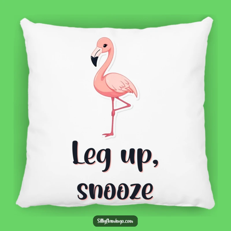 Funny Flamingo Pillow: Graceful Pose Comfort, Perfect Cozy Accent