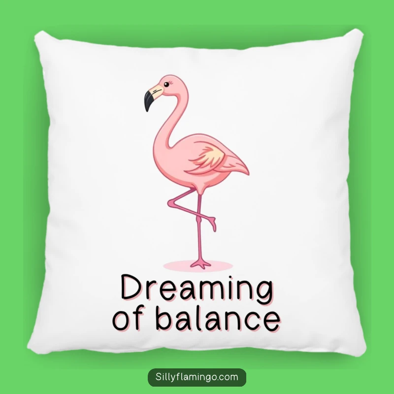Funny Kawaii Flamingo Pillow: Cozy Comfort with Graceful Charm