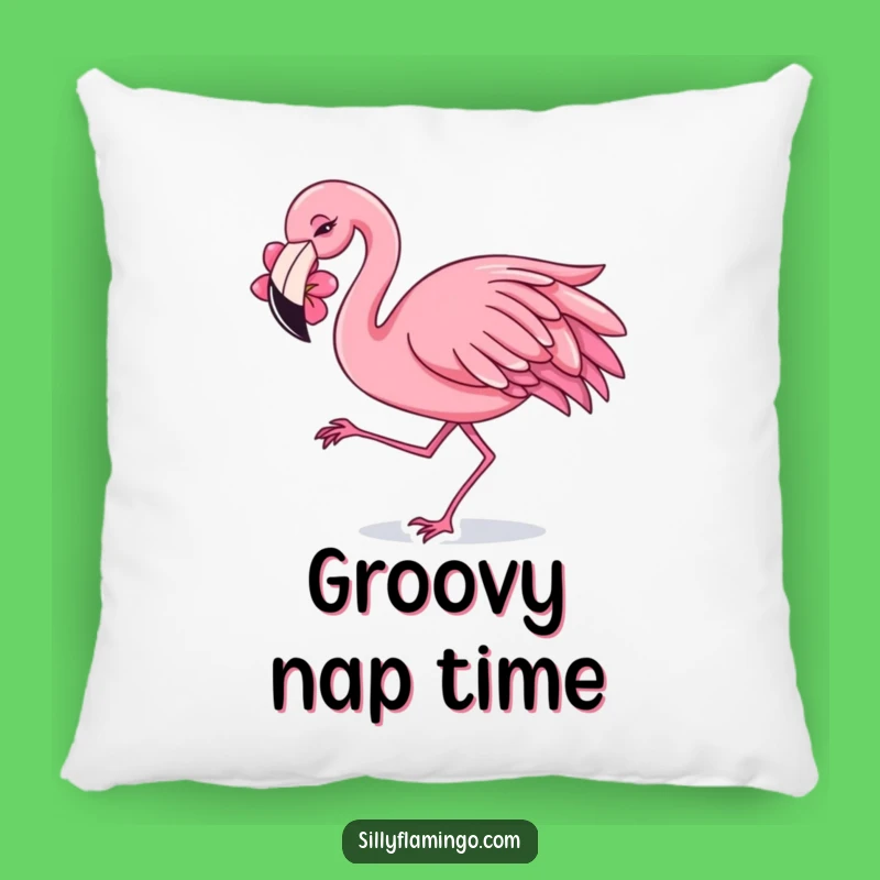 Funny Flamingo Dancing Pillow: Cozy Comfort with Festive Flair