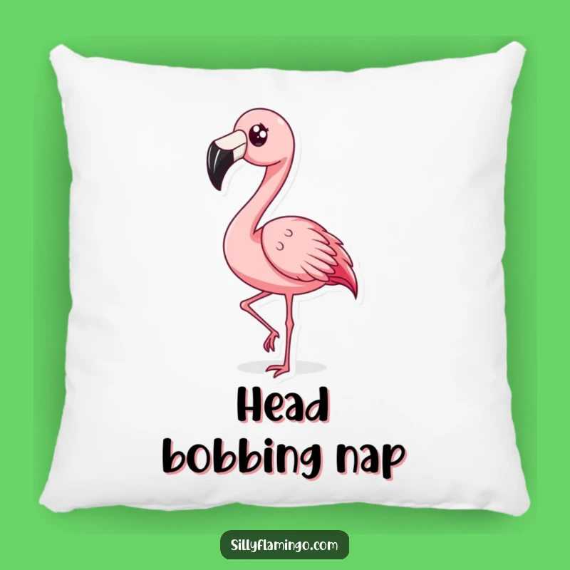 Funny Surprised Flamingo Bobbing Pillow: Comfy Cushion for Expressive Souls, Perfect Funny Gift