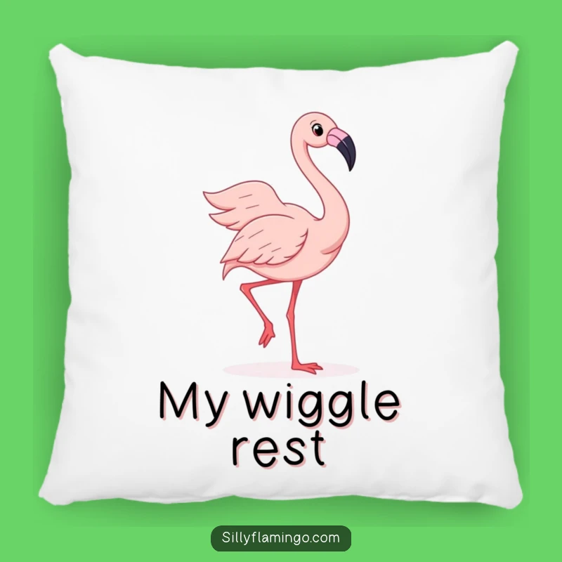 Funny Flamingo Pillow - Silly Wiggle Dance Comfort, Joyful Bird Lover Gift