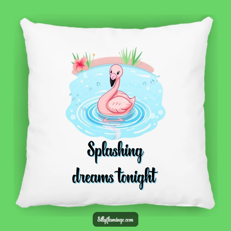 Funny Flamingo Pillow: Cozy Cushion with a Joyful Splash, Tropical Home Gift