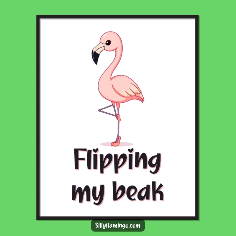 Funny Flamingo Ballet Slippers Digital Art: Instant Graceful Decor Download