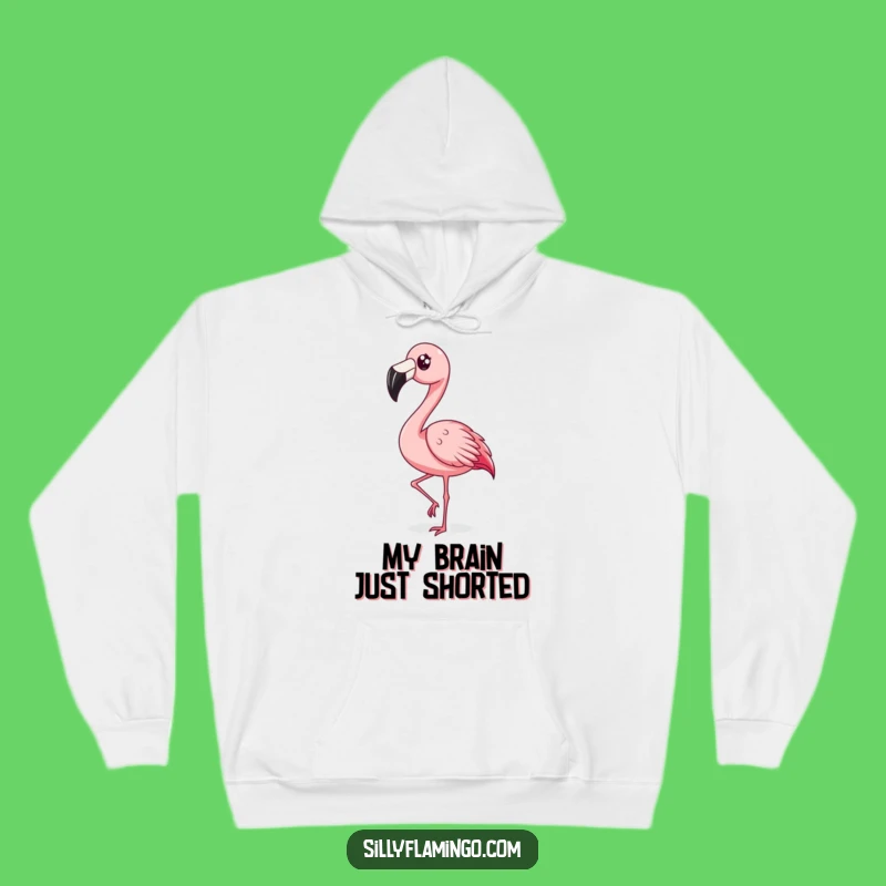 Cozy Funny Surprised Flamingo Bobbing Hoodie: Stay Warm and Expressive, Great Funny Gift