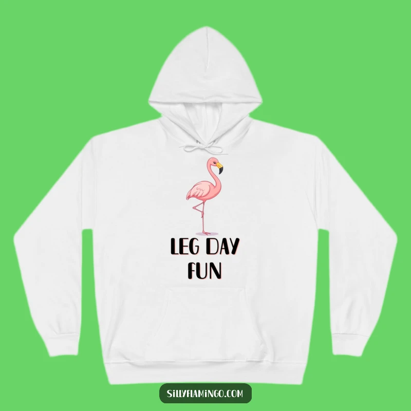 Funny Flamingo Chill Hoodie: Cozy & Hilarious Gift for Bird Lovers!