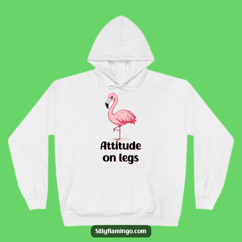 Funny Flamingo Sassy Hoodie: Cozy Confidence, Perfect Attitude Gift