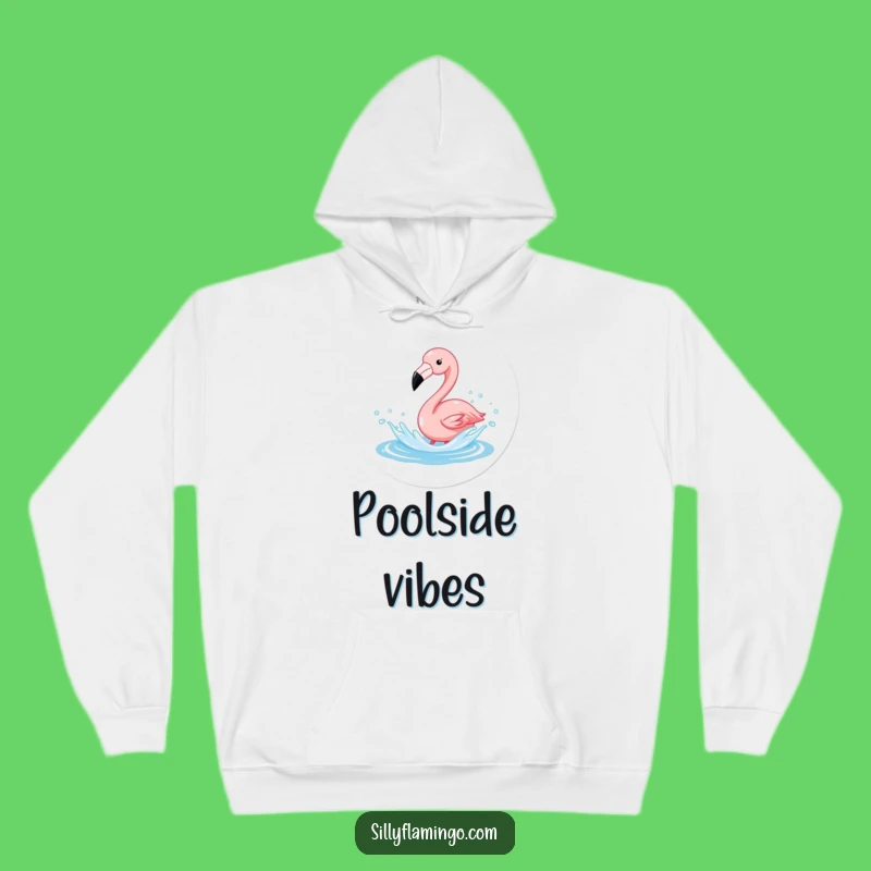 Funny Flamingo Splash Hoodie: Cozy & Hilarious Tropical Bird Gift for Comfort