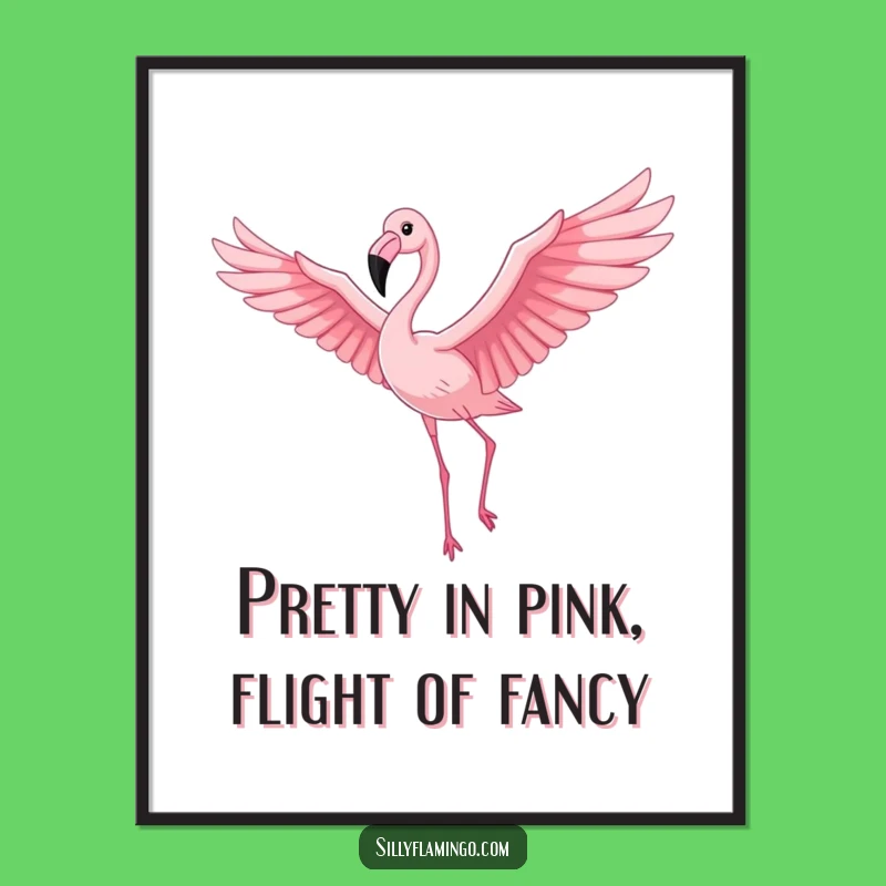 Free Printable Flamingo Wall Art: Funny Tropical Bird Downloadable Decor for Home