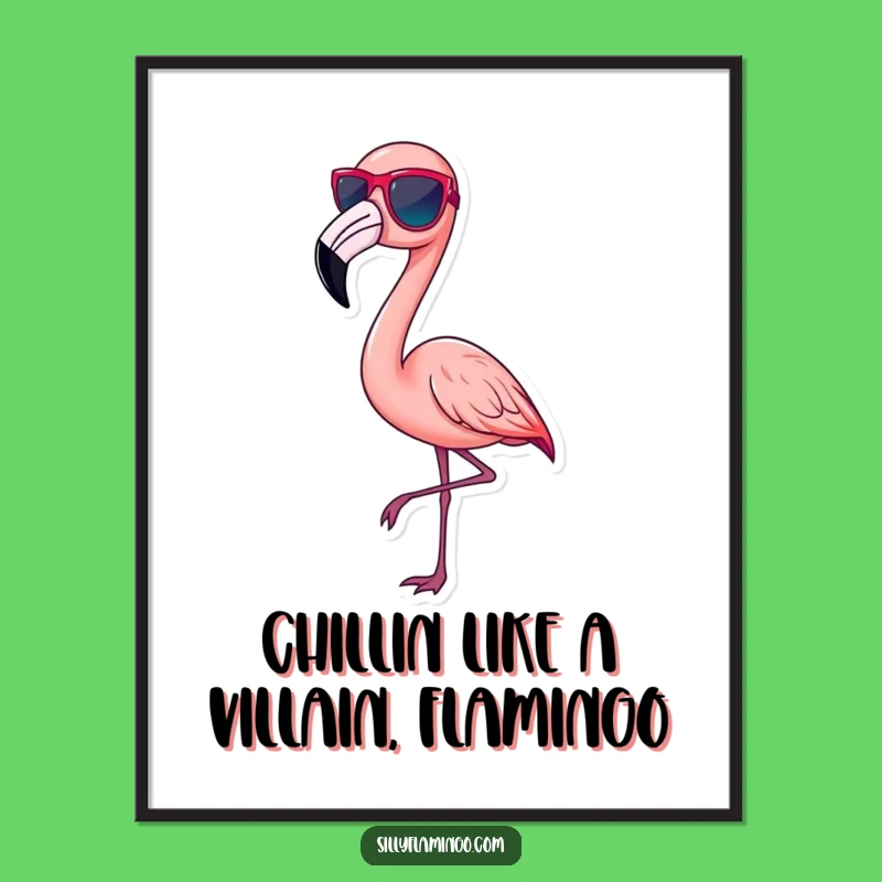 Free Printable Wall Art: Chic Flamingo, Stylish Downloadable Decor for Fashion Lovers