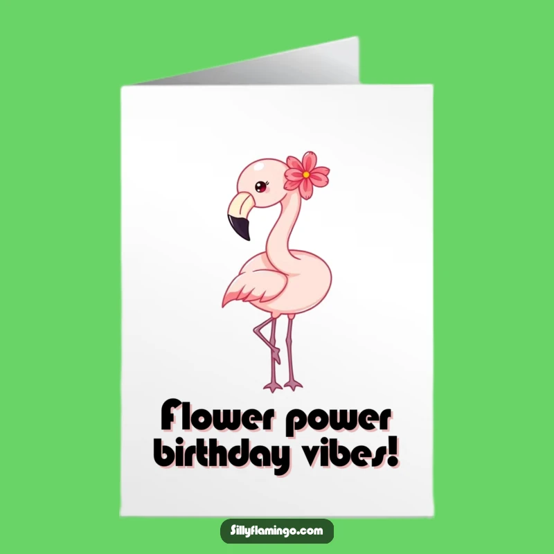 Free Printable Birthday Card: Happy Flamingo Bob, Sweet Downloadable Gift Ever
