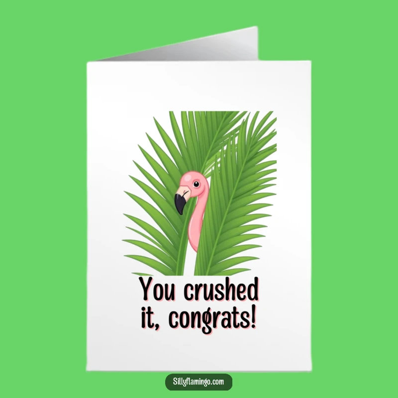Free Printable Flamingo Congratulations Card: Funny Tropical Celebration for Any Occasion