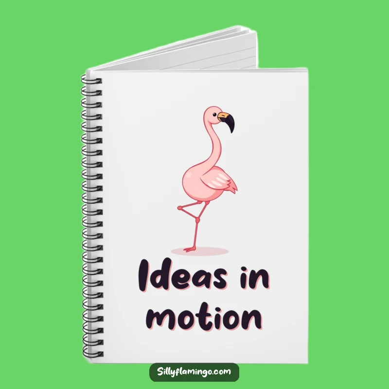 Funny Flamingo Dance Notebook: Joyful Squawk Flamingo Kicking Legs Journal