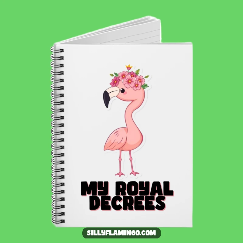 Funny Flamingo Queen Notebook - Jot Down Your Royal Thoughts, Perfect Gift!