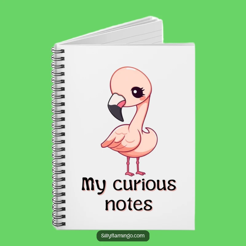 Funny Kawaii Flamingo Winking Notebook: Jot Down Ideas with Flair