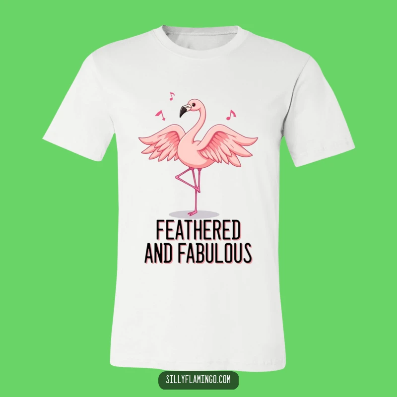 Funny Dancing Flamingo T-Shirt: Pink Feather Dancer Tee, Hilarious Gift for Movers