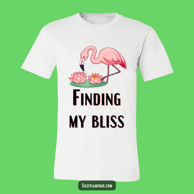 Funny Flamingo Lily T-Shirt: Happy Nature Vibes for Your Wardrobe