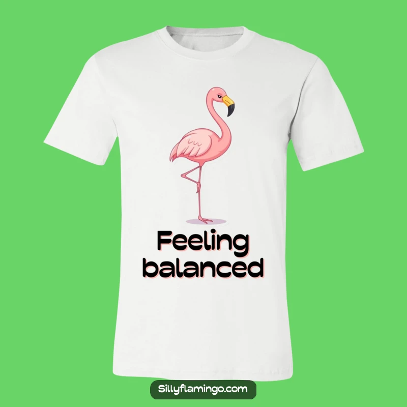 Funny Flamingo Pose T-Shirt: Hilarious Gift for Bird Lovers with Style!