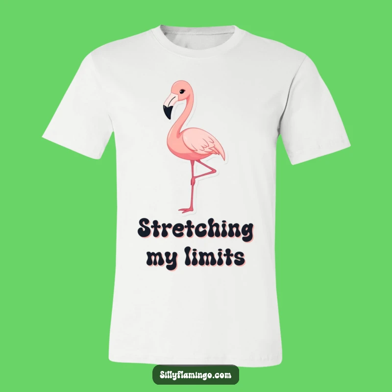 Funny Flamingo T-Shirt: Elegant Leg Pose, Perfect Quirky Gift Tee
