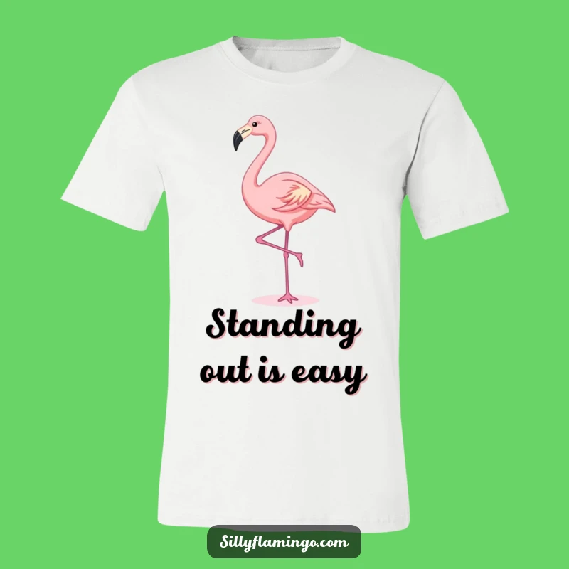 Funny Kawaii Flamingo T-Shirt: Graceful Style for Everyday Fun