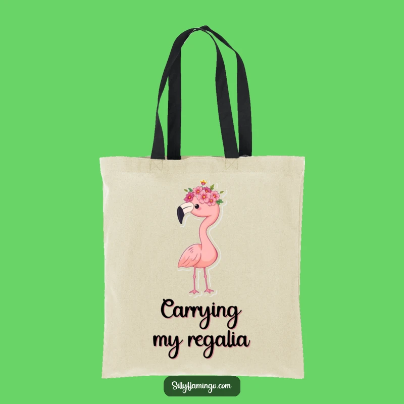 Funny Flamingo Queen Tote Bag - Carry Your Elegance, Perfect Accessory Gift!