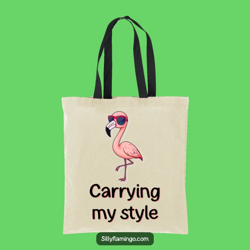 Funny Flamingo Tote Bag - Chic Pose Accessory, Carry Your Syle