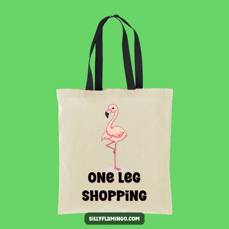 Funny Flamingo Balancing Tote Bag: Carry Your Elegance and Humor