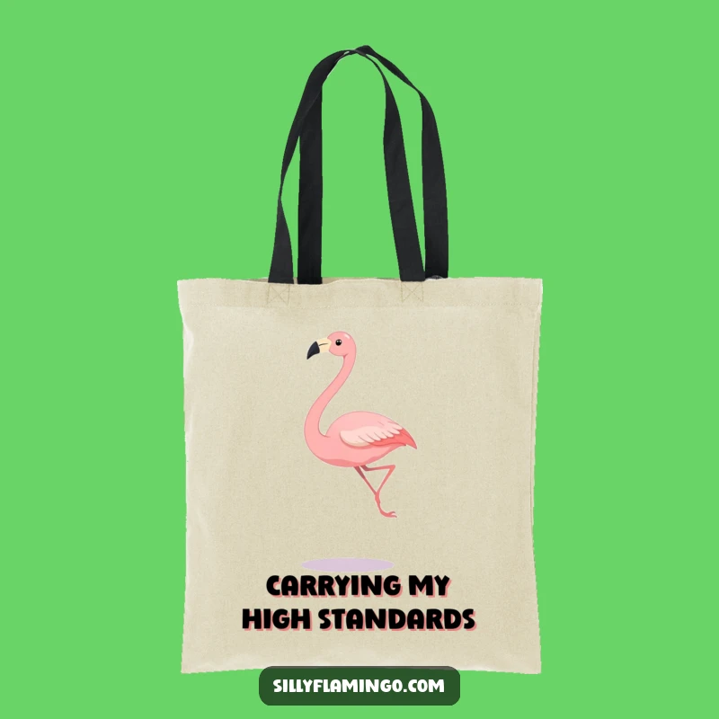 Funny Flamingo Long Legs Tote Bag - Chic & Comical Carry-All