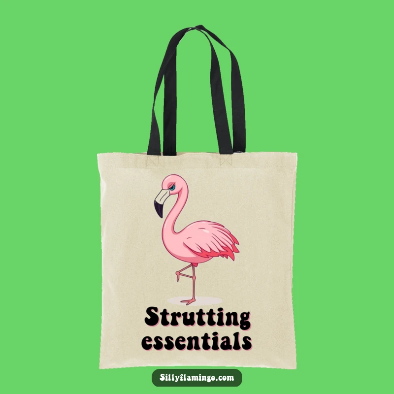 Funny Flamingo Sassy Tote Bag: Confidence Carry-All, Chic Attitude Gift