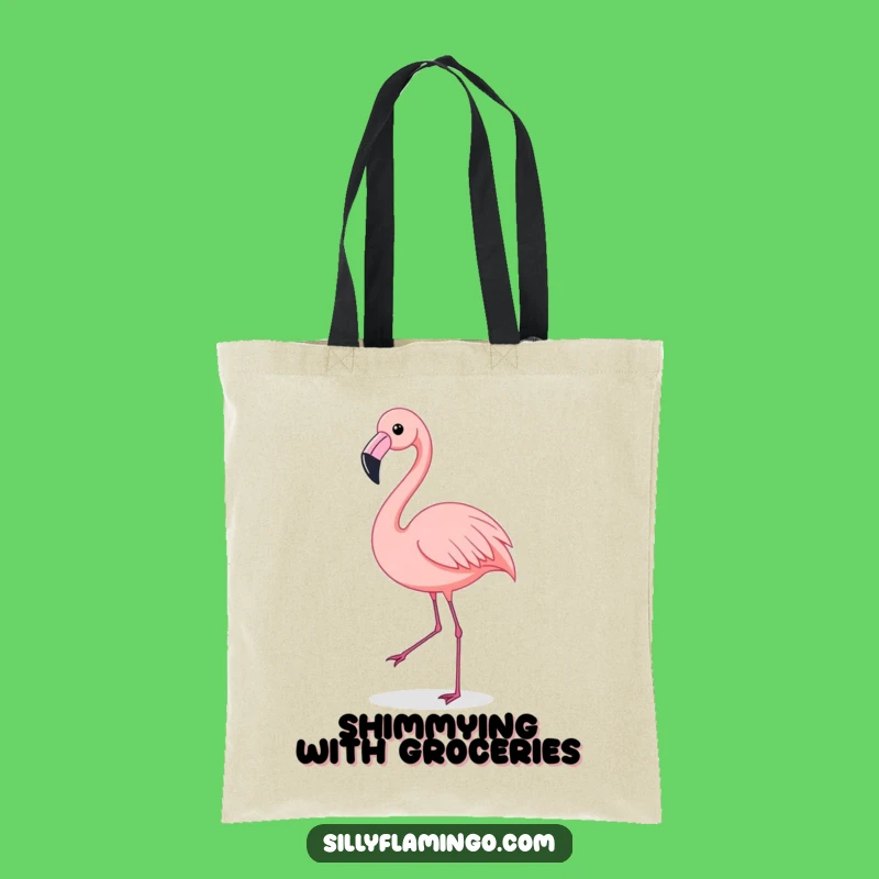 Funny Flamingo Shimmy Tote Bag: Dancing Bird Carryall, Hilarious & Stylish Gift