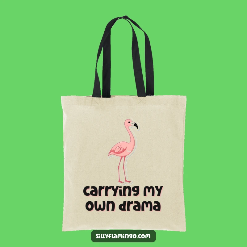 Funny Flamingo Tote Bag: Carry Your Laughs with This Graceful Bird Tote Gift