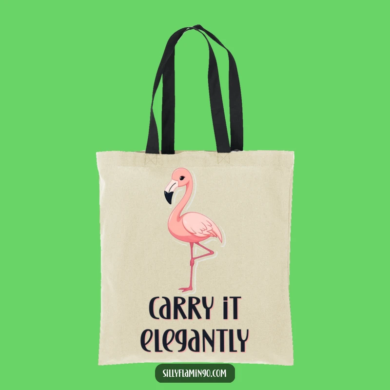 Funny Flamingo Tote Bag: Elegant Leg, Perfect Quirky Accessory